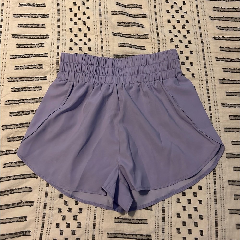 Shein High Waisted Lavender Ladies Athletic Shorts size Small New without tags